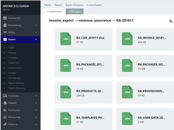 satellite billing data validation